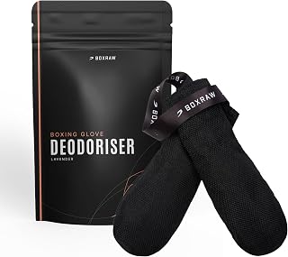 BOXRAW Boxing Glove Deodorizers - Moisture Absorbing Glove Dryer & Odor Neutralizer - Infused Inserts for a Fresh Scent, Ideal Boxing Accessories for Men & Women - One Size - Pair