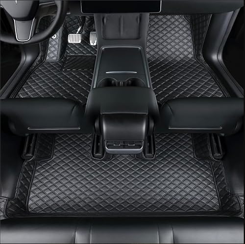 Custom Fit Floor Mats Compatible with Maserati Grecale, Black/Black — Amazon listing image
