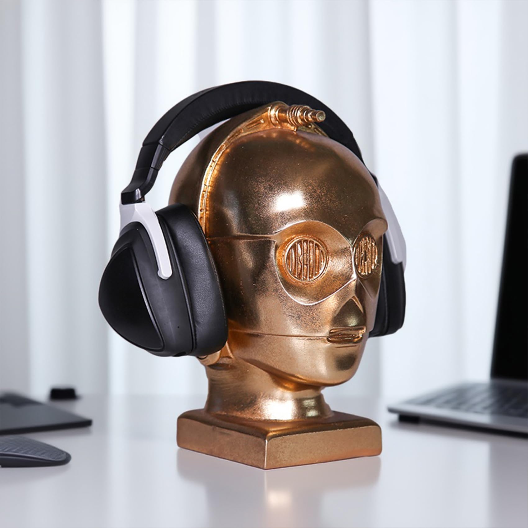 RKGOMDMU Desktop Headphone Stand, Suitable for Sennheiser, Bose, Beats, Razer, AirPod Max | Arch Bridge Design | Dust and Scratch Protection |