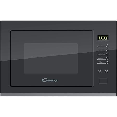 Candy MIG25BNT Forno a Microonde da Incasso con Grill, 25 Litri, 900W,  Display Digitale, 8 Livelli di Potenza, 59.5x38.8x40.1 cm, Nero :  Amazon.it: Casa e cucina