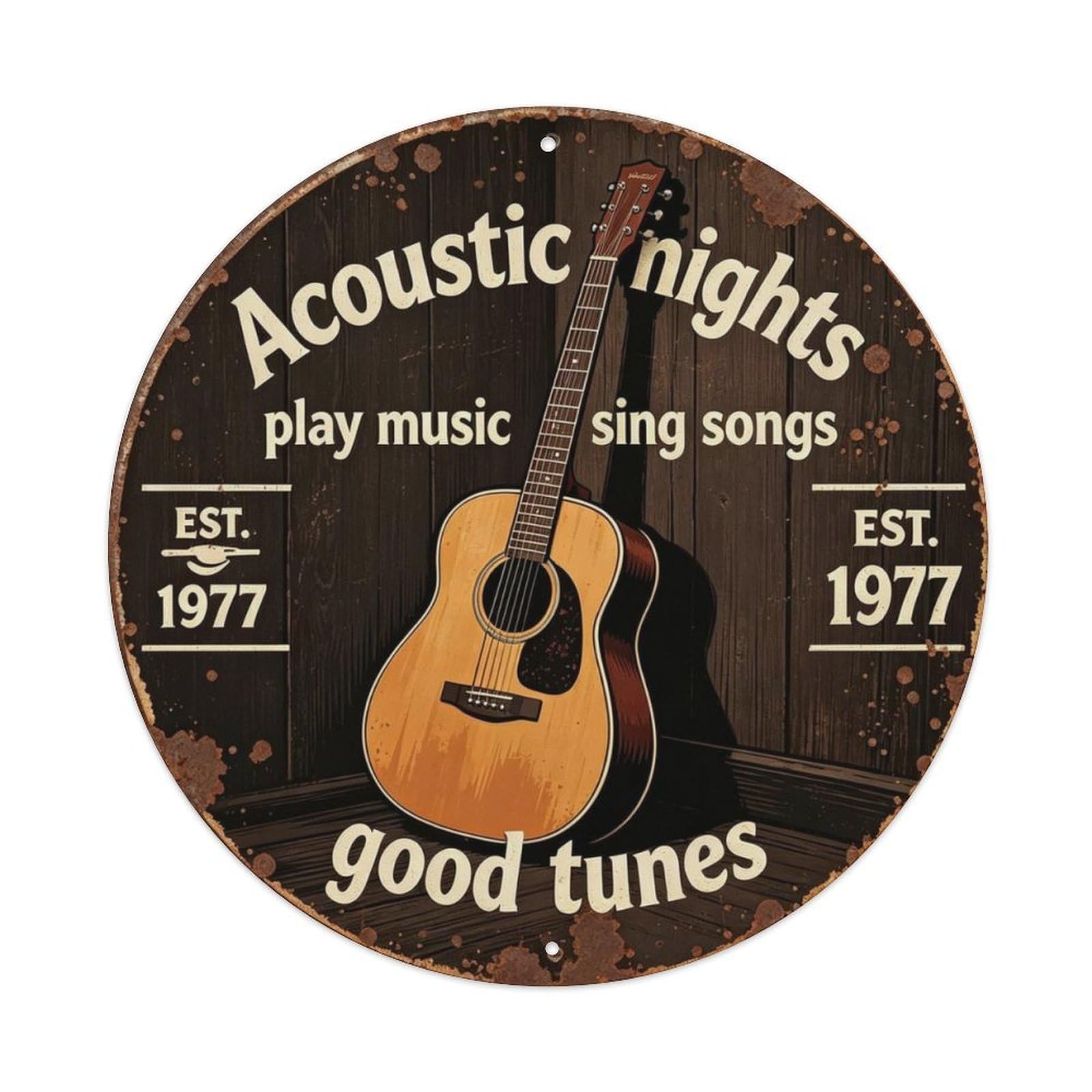 Play Music Sing Songs Metal Tin Sign Plaque
