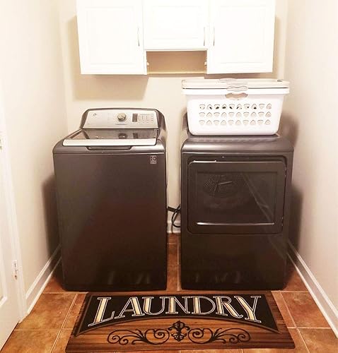 Miniatura 38 de Ukeler - Alfombra antideslizante, antifatiga, para cuarto de lavado, lavadero, baño, cocina