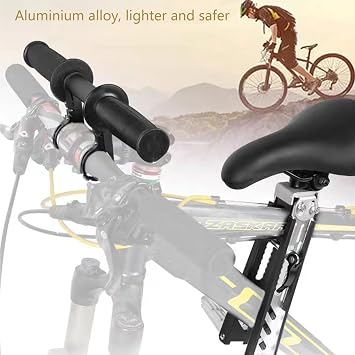 Children's Bicycle Seat Front, Front Mounted Bicycle Seats with Handlebar Attachment, Children's Bicycle Seat Mountain Bike, Portable Removable Front Bicycle Seat for Children from 2 to 6 Years