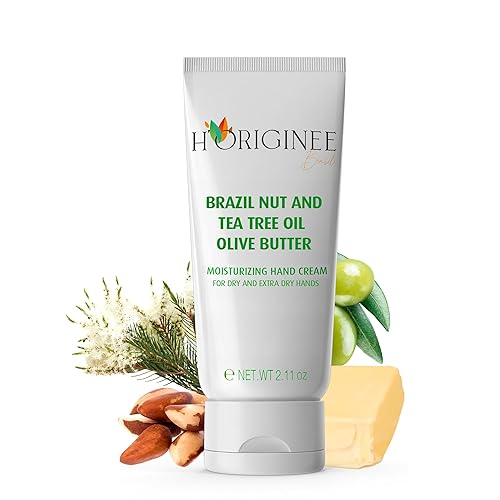 H'ORIGINÉE - Crema de manos de nueces brasileñas - Siente el poder del Tiendaas en tus manos, melaleuca y mantequilla de oliva - Omega 3 y 6 - Crema