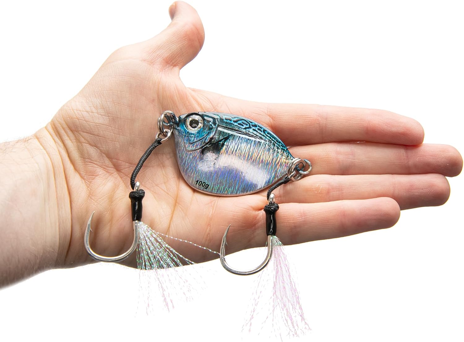 Imposter Jig, Bonita Pattern, Slow Pitch Fishing Lure, Inshore and Offshore