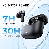 Vista 5 de havit Space NC01T Hybrid Active Noise Cancelling Wireless Earbuds, Bluetooth 6.0 in-Ear Headphones, 6 Mics ENC Clear Call Ear Buds, 30+H Playtime