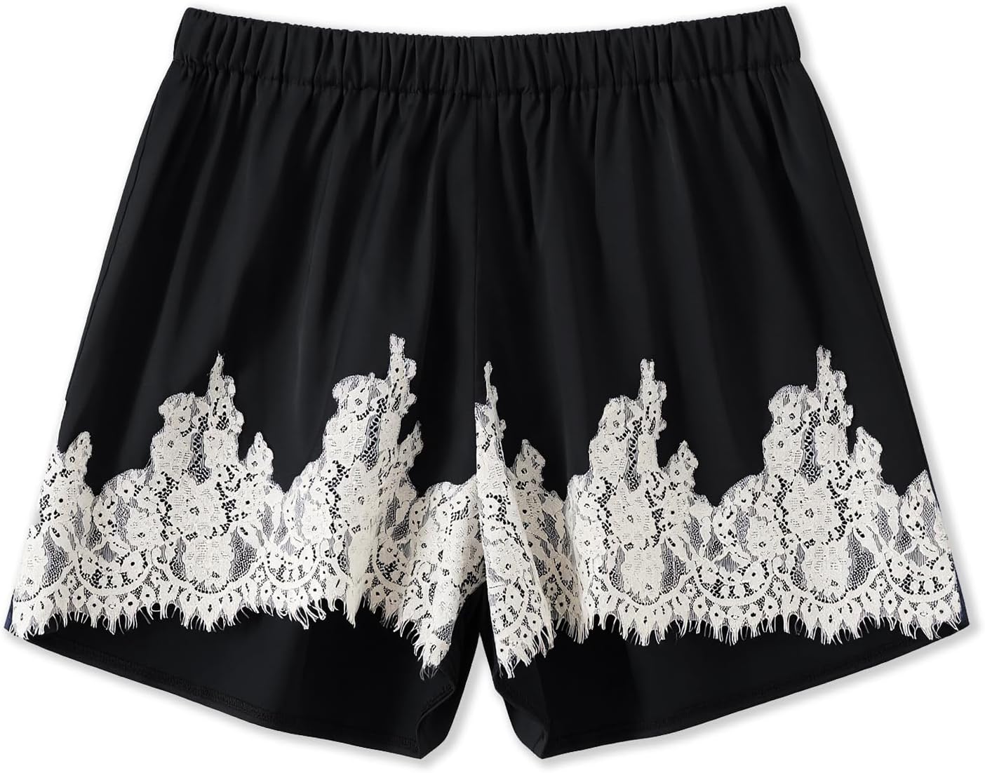 Satin Silk Shorts for Women Y2K Low Rise Lace Trim Micro Mini Shorts Cute Coquette Lounge Pajama Half Slip Bottoms - Image 4