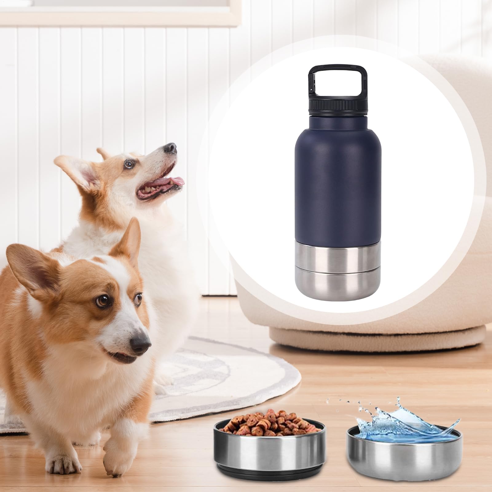 Borraccia Per Cani Dispenser D'Acqua Portatile Da 1,52 L Per Cani | Borraccia Cuccioli Con Per Viaggi Campeggio Outdoor Escursionismo Picnic Passeggiate Dormitorio Appartamento