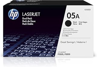 HP 05A Black Toner Cartridge | Works with HP LaserJet P2035, P2055 Series | CE505A