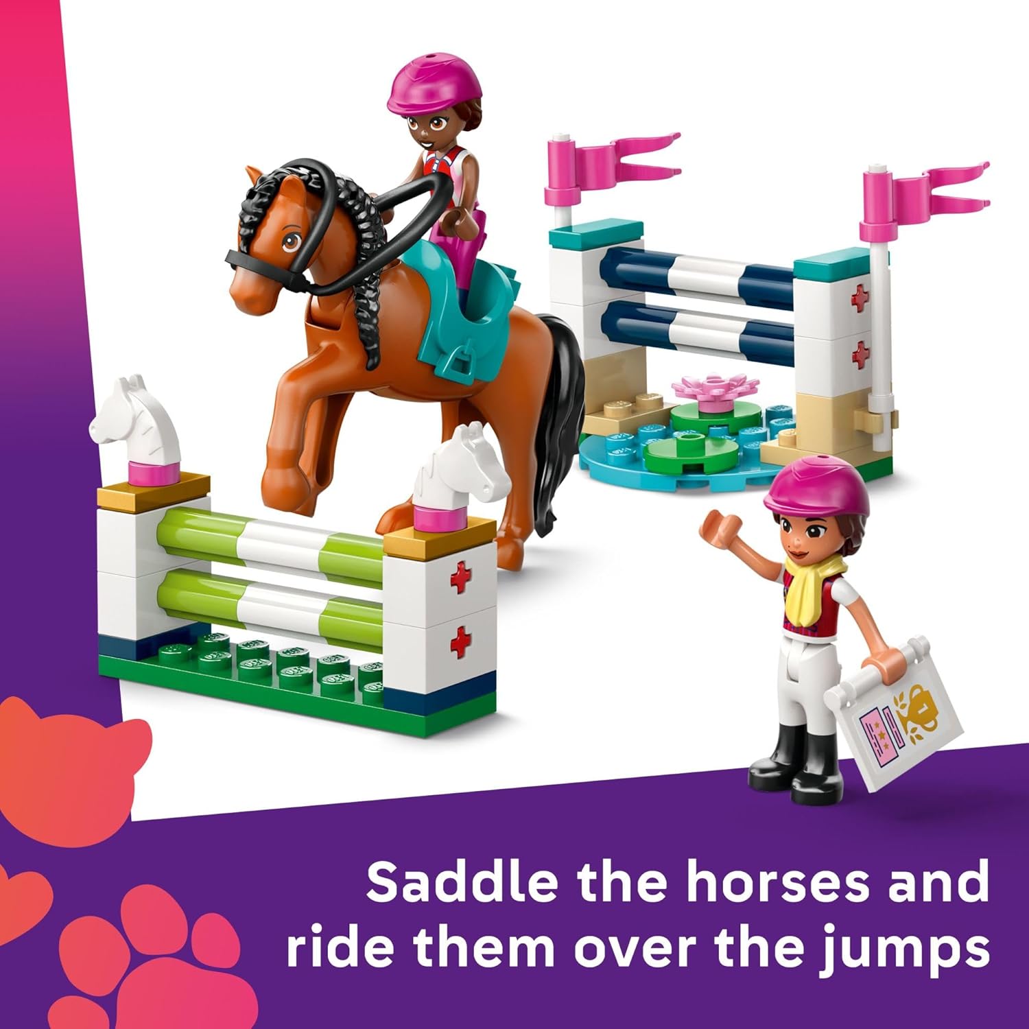 LEGO Friends Horse Stable and Riding Academy Building Toy for Girls & Boys - Pretend Play Set for Kids, Ages 7+ - W/3 Minidolls, Toy Animal Figures, & Accessories - Gift Idea for Birthdays - 42688 - Image 3