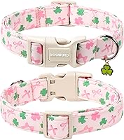 Vista 64 de DOGWONG Collar de perro Airtag de algodón y cáñamo, collar resistente para perros con soporte para Airtag, collares verdes para perros pequeños