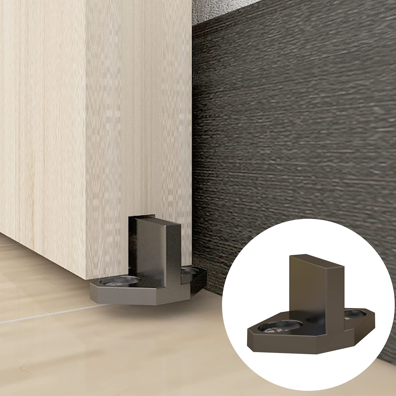 NDUSTRAL BY DESGN – 6ft 7n Sngle Sldng Barn Door Hardware Kt