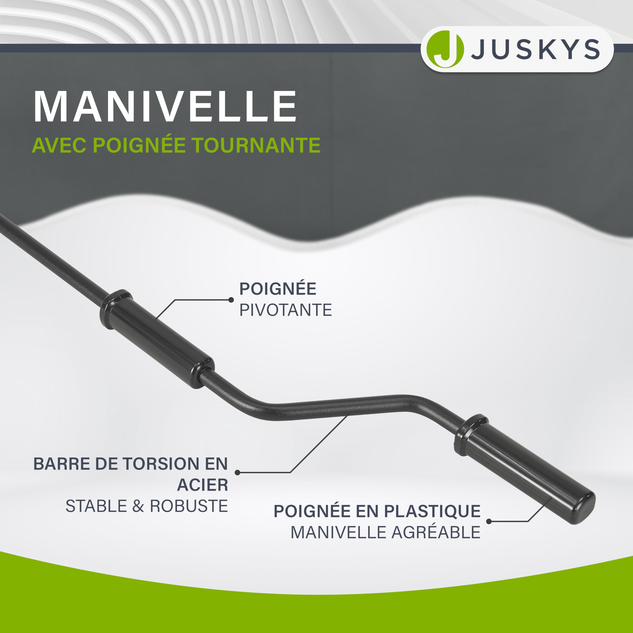 Juskys Store Banne à Bras Articulés 400x300 cm, UV40+, Déperlant, avec Manivelle, Longueur & Inclinaison Réglables, Terrasse, Balcon - Gris