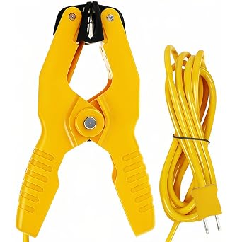 HT-05 HVAC Temperature Clamp Meter, 13/8" Pipe Clamp Temperature Probe, HVAC Temperature Sensor Probe with 40.16in Cable for Industrial Measurement -40200C