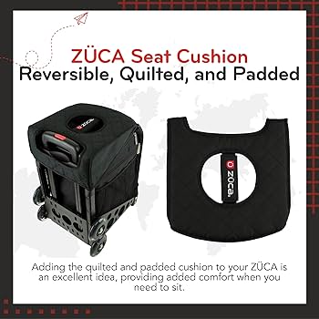 Amazon.com: ZUCA Seat Cushion, Reversible - Black/Black