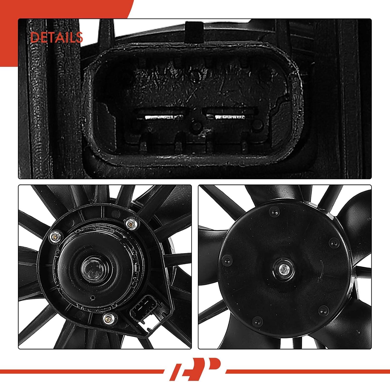 A-Premium Engine Radiator Cooling Fan Assembly Compatible with Select Jeep & Chrysler & Dodge Models - Compass/Patriot 2007-2017, 200 2011-2014, Sebring 2007-2010, Avenger 2008-2014, Caliber 2007-2012