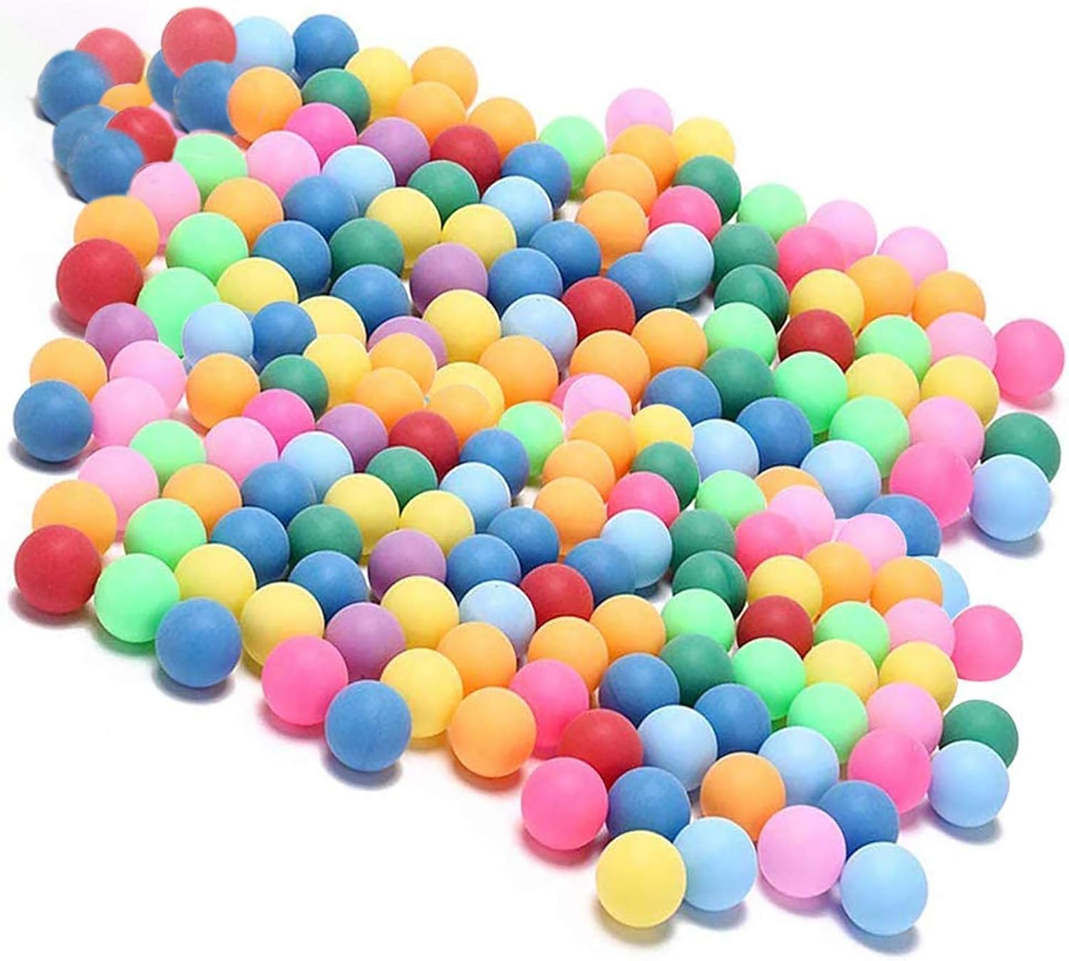 KEVENZ 120-Pack Ping Pong Balls, Assorted Color Table Tennis Balls, Multi-Color Pong Balls for Pong Games, Arts and Craft, Party Decoration and Pet Toy
