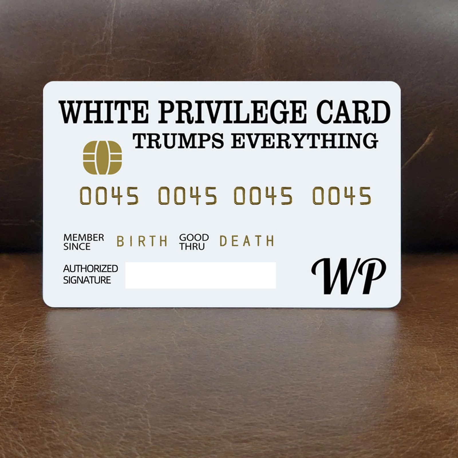 20 weiße Privilege-Karten Trumps Everything Kreditkarte mit beschreibbarem Unterschriftenstreifen, Geldbeuteleinsatz, romantische Karte, Geschäftsgeschenke für Männer und Frauen