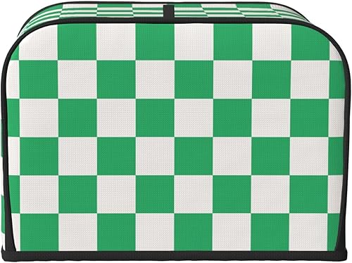 Miniatura 35 de Funda para máquina de pan de 2 rebanadas de color blanco y negro con bolsillos, cubierta para tostadora, protección de huellas dactilares, lavable a