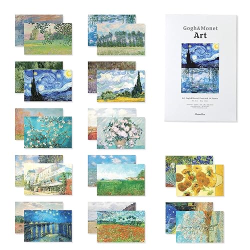 Monolike Art Gogh & Monet Single cards - mix 24