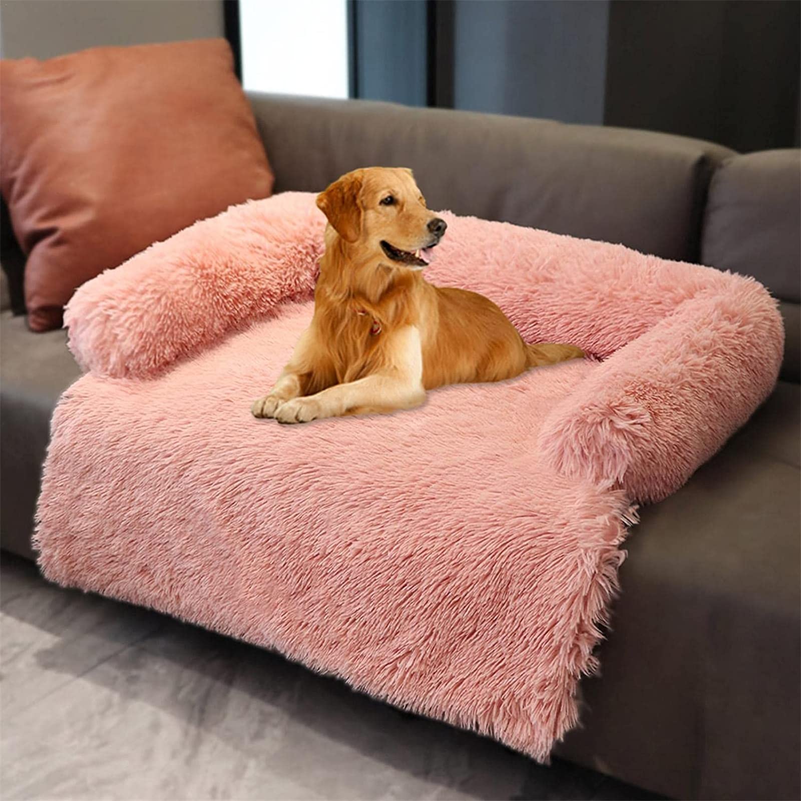 dog couch pink