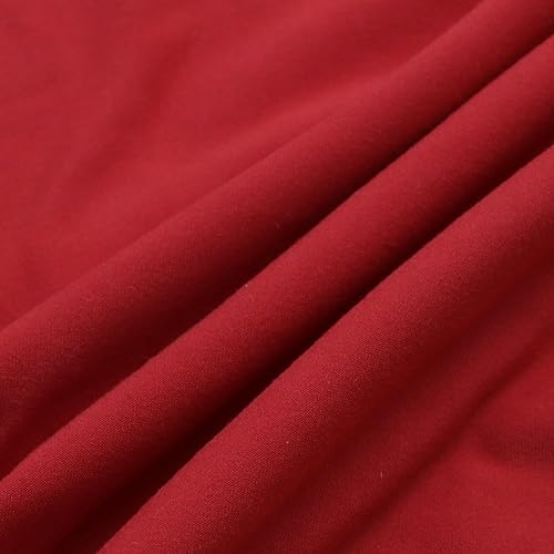 Miniatura 2 de David Angie Tela de punto de poliéster de doble cepillado de color sólido 4 vías elástico Spandex tejido de punto DBP tela por yarda para costura de