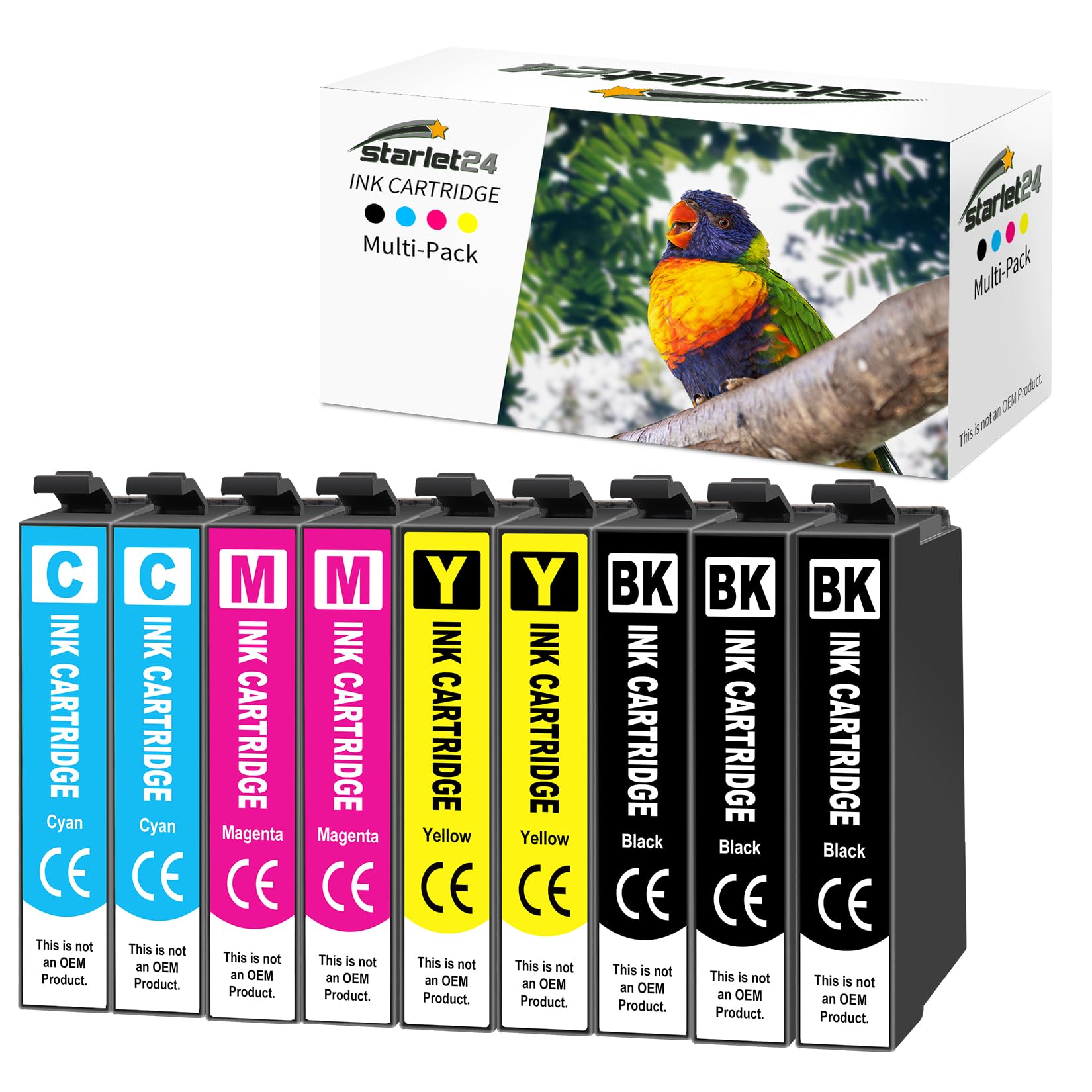 Starlet24 9X 405XL Patronen Kompatibel für Epson 405XL 405 XL Multipack für Workforce Pro WF-4820 WF-3820 WF-4830 WF-7840 WF-7830 WF-4825DWF WF-3825 WF-7835