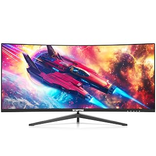 Sceptre New Curved 30-inch Gaming Monitor 200+Hz Build-in Speakers 2560 x 1080p HDMI x2 DP x2 Machine Black 2025 - Amazon product rated Grade B