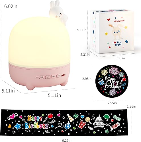 Miniatura 7 de Jovow Luz nocturna para niños, 84 modos de luz, 14 películas, proyector de luces de rotación de 360 para niños con música y temporizador remoto,