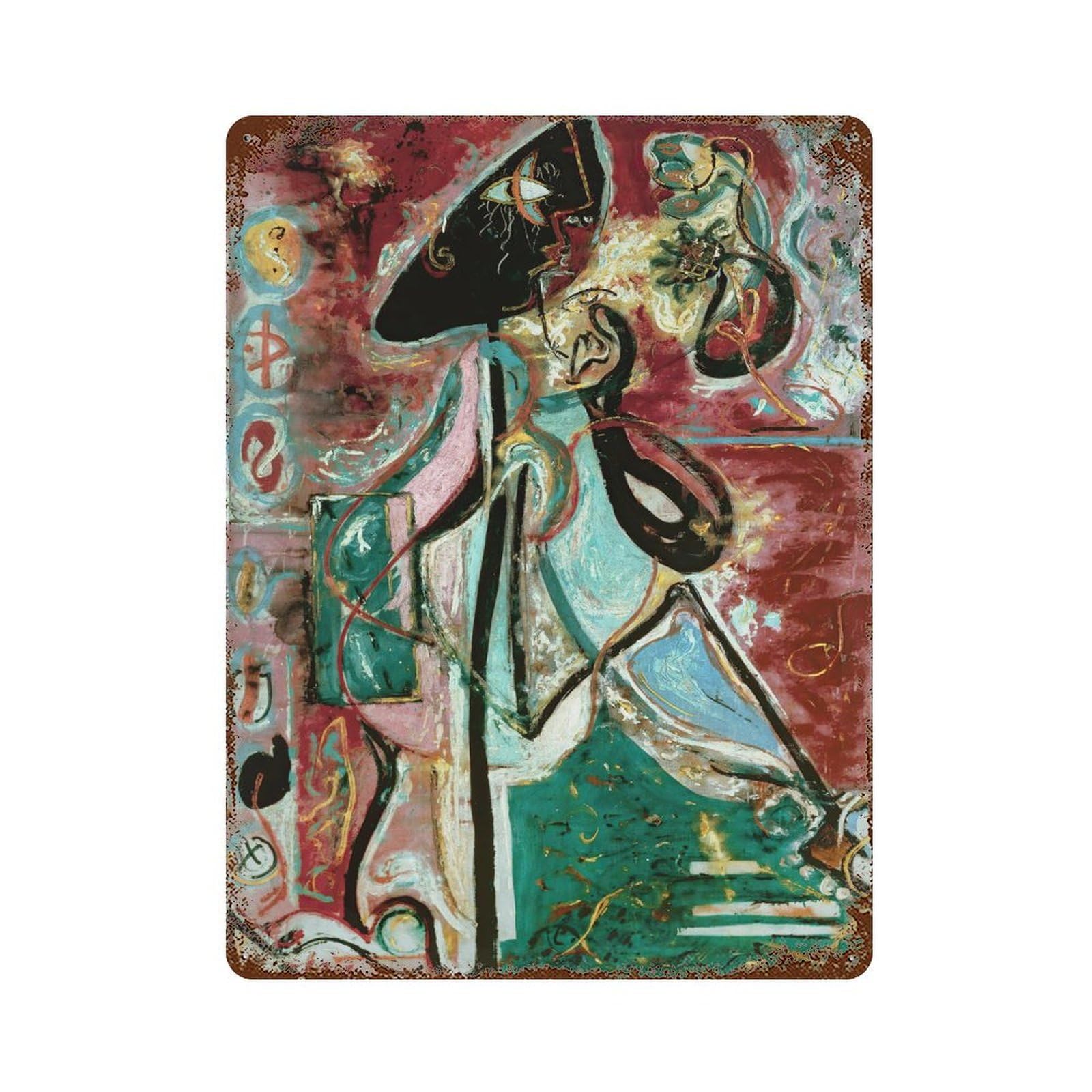 xiaoxiaoshen Jackson Pollock(32) Wall Decor Art Metal Tin Poster Modern Home Decor Art Home Bar Shop Decorations Vintage Sign 40x30cm