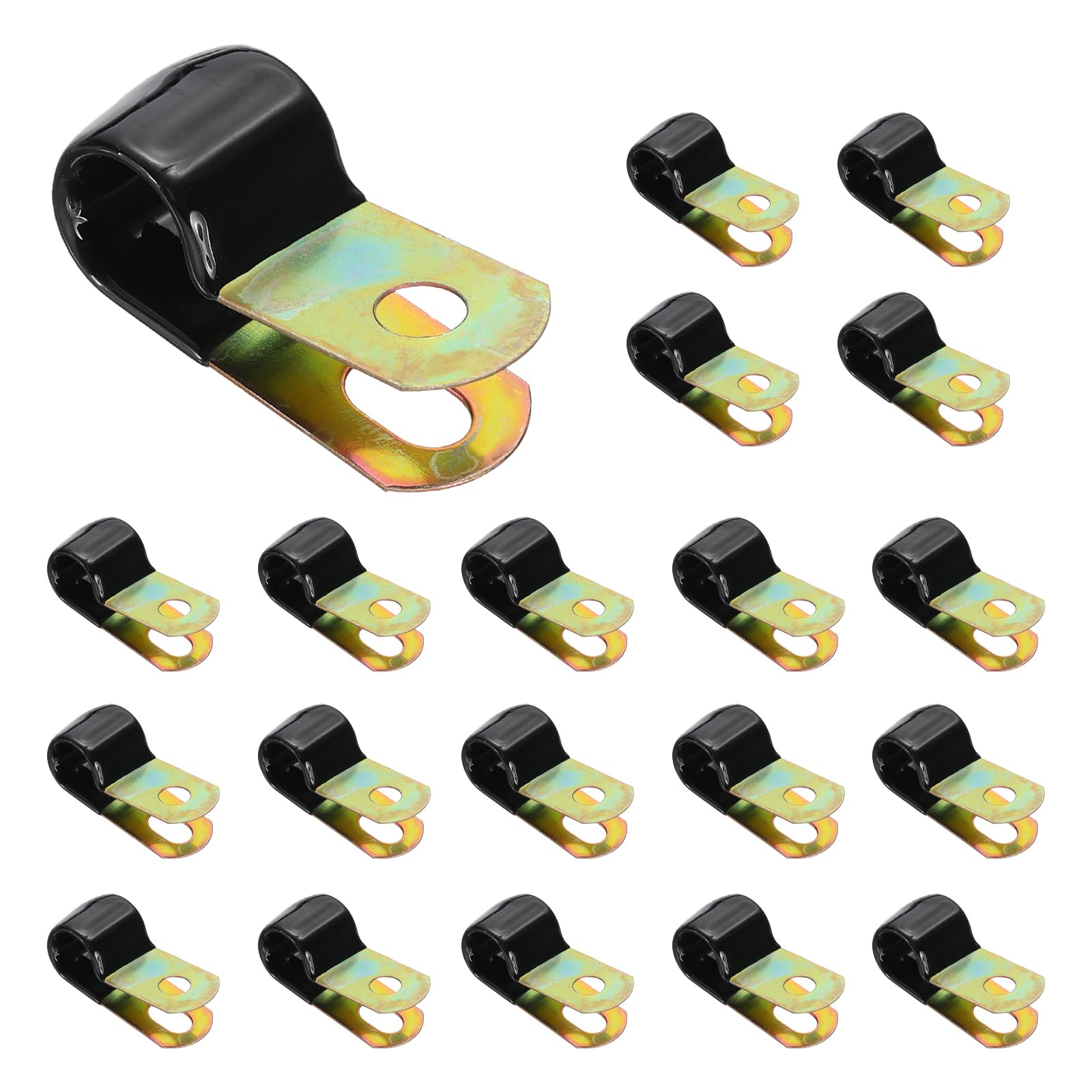 PATIKIL 1/2 Inch Vinyl Coated Cable Clamps