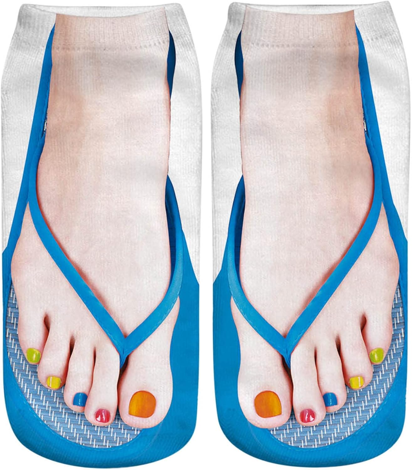 nubobu Longbow Sock 3D Pattern Manicure Print Socks Flip