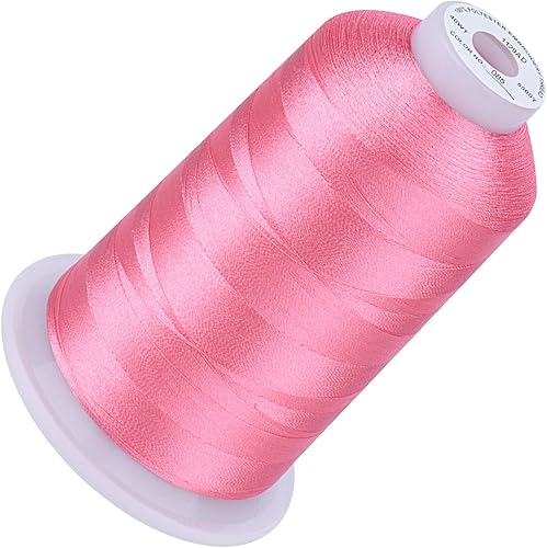 Miniatura 80 de Simthread Hilo de bordar de 5500 yardas, hilo de poliéster 100% 100% de largo de 16,404.2 ft de alto yarda, 170 + colores vivos, clasificación