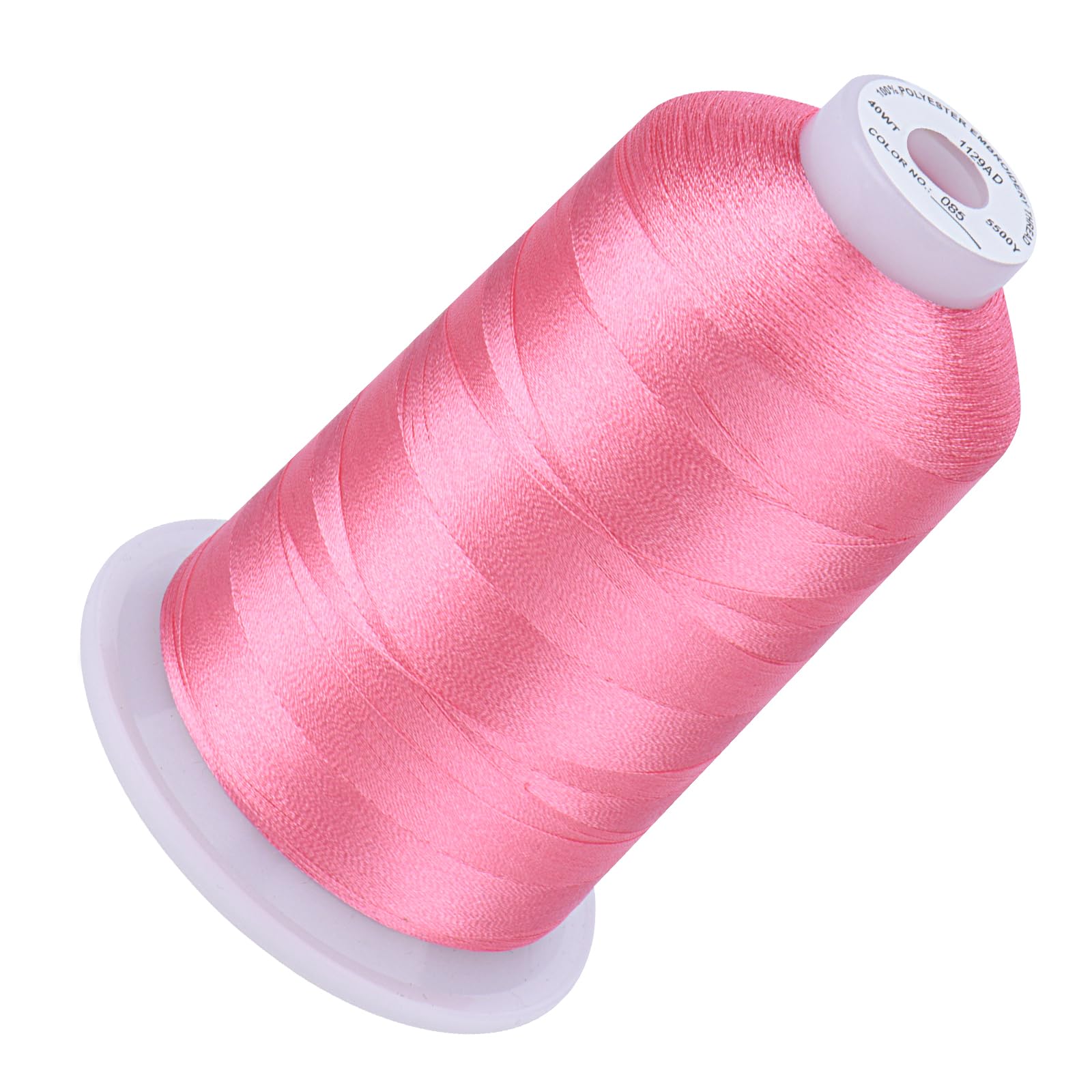 Simthread 5000M 40WT Polyester Embroidery Thread, Pink 085