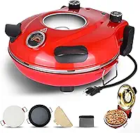 220V Forno de Pizza, Forno Pizza, Forno de Pizza eletrico, Eletrico, Elétrico Completo, Assar Pães, Temperatura 420 °, 1200 W, 31CM (220V)