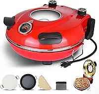 220V Forno de Pizza, Forno Pizza, Forno de Pizza eletrico, Eletrico, Elétrico Completo, Assar Pães, Temperatura 420 °, 1200 W, 31CM (220V)