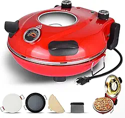 220V Forno de Pizza, Forno Pizza, Forno de Pizza eletrico, Eletrico, Elétrico Completo, Assar Pães, Temperatura 420 °, 1200 W, 31CM (220V)