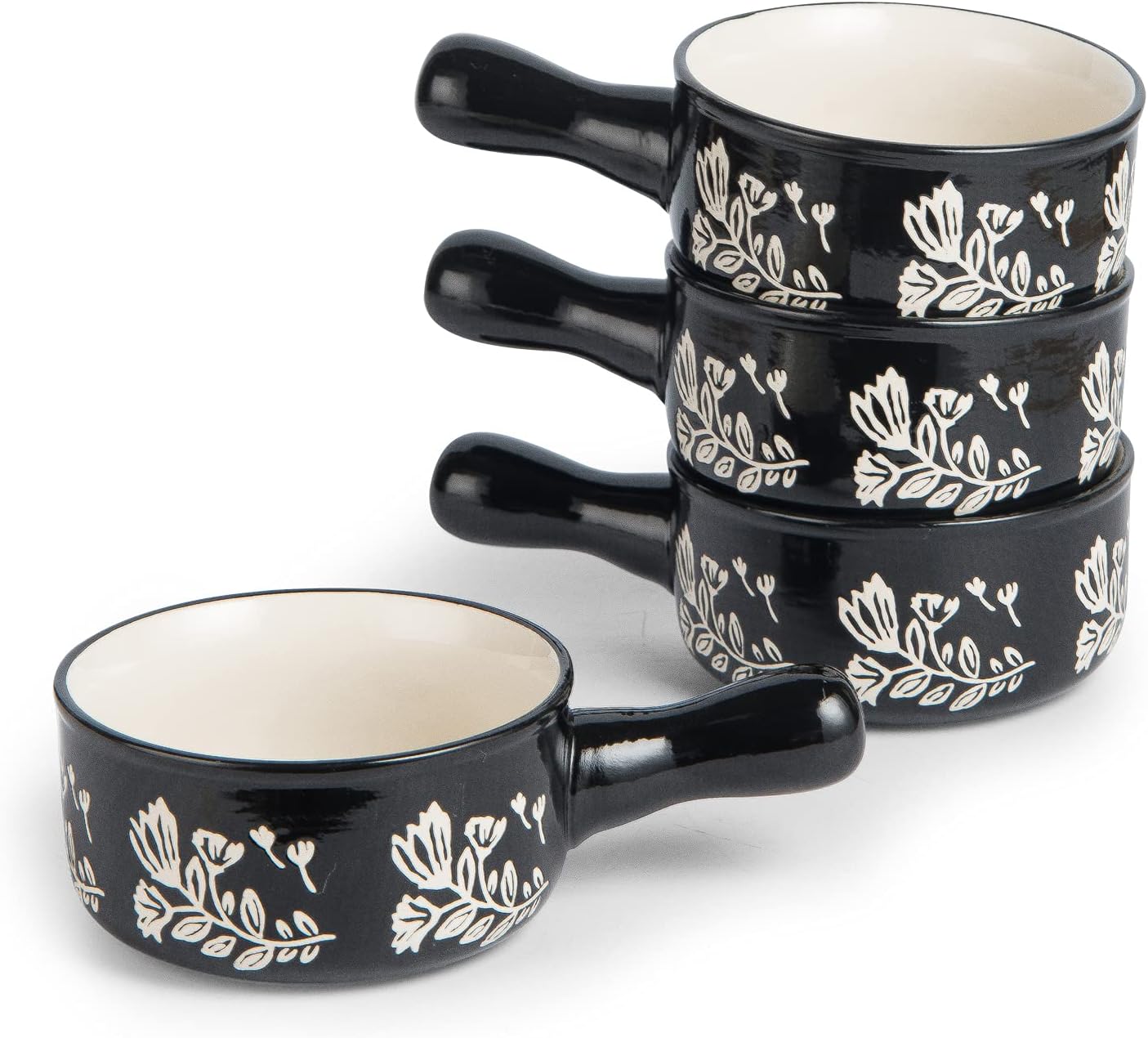  | Wisenvoy Soup Bowls with Handles Soup Bowls 17 Ounces Soup Bowl French Onion Soup Bowls Ceramic Soup Mug Soup Crocks: Soup Bowls