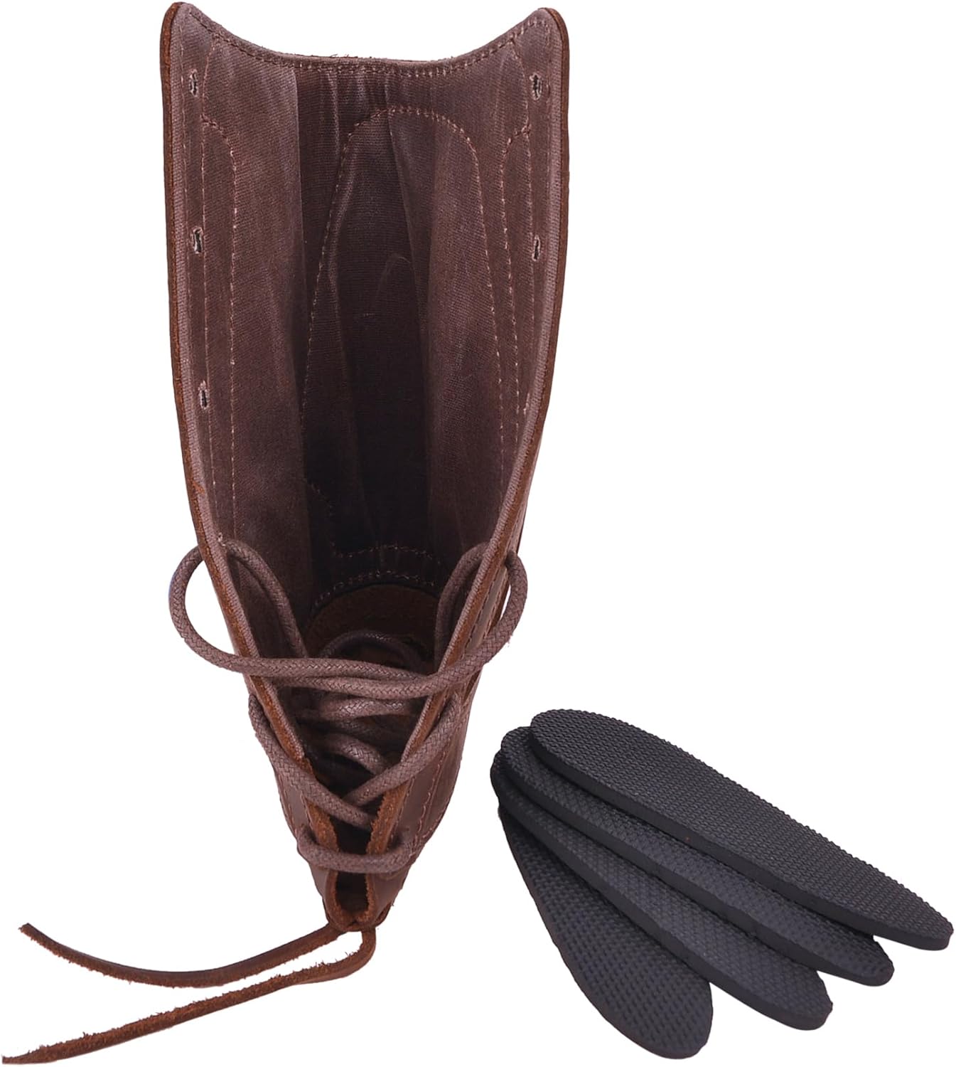 WAYNE'S DOG Leather Rifle Buttstock Cover with Match Gun Sling for .22lr .22mag .17hmr, Righty Handed Hunter