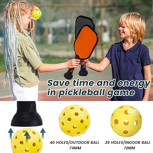 Miniatura 2 de 5 unidades de Pickleball Ball Retriever, recogedor de pickleball de silicona, agarrador de pickleball, ventosa de pickleballs para remo, recoge