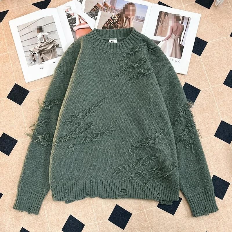 Men's Harajuku Sweater Vintage Oversized Pullover Knitwear Streetwear Hip Hop Pullovers3