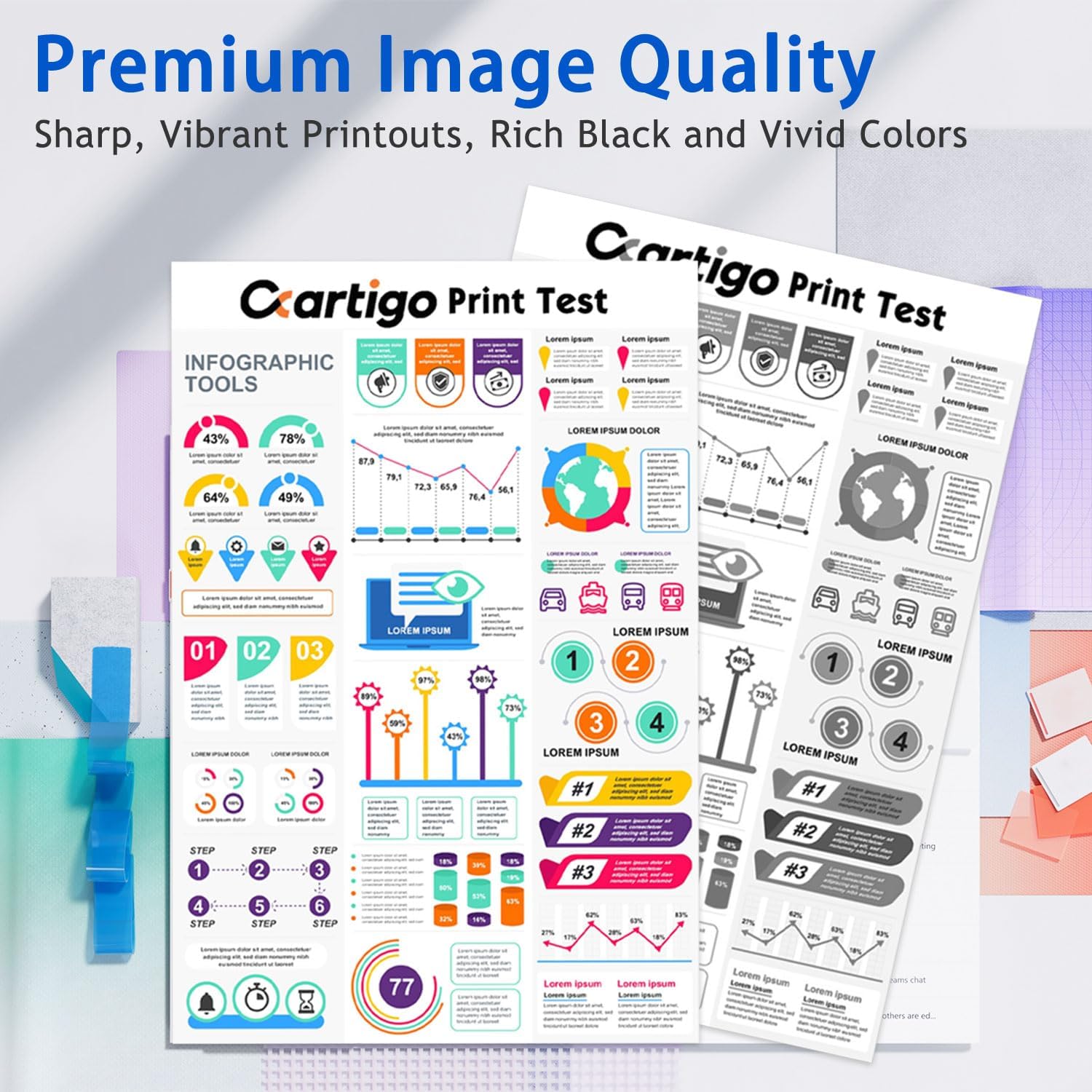 Compatible for 910XL Ink Cartridges Combo Pack Replacement for 910 XL HP910 HP910XL to use with HP OfficeJet Pro 8025e 8025 8028e 8028 OfficeJet 8015 8022 Printers, 4-Pack Black Cyan Magenta Yellow image 5