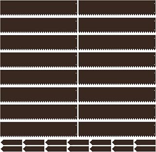 Gisafai 16 Pcs Steel Landscape Edging 40 Inch Strips, 4 Inch Depth Metal Garden Yard Border Flower Bed Edging Hammer in for Outdoor Yard Flower Plant, 53Ft Total(Brown)
