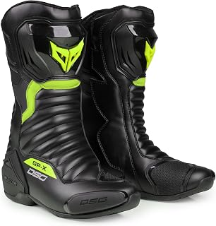DSG Gp-x Riding Boot-Black Yellow Fluo-(Size-9) Price In India