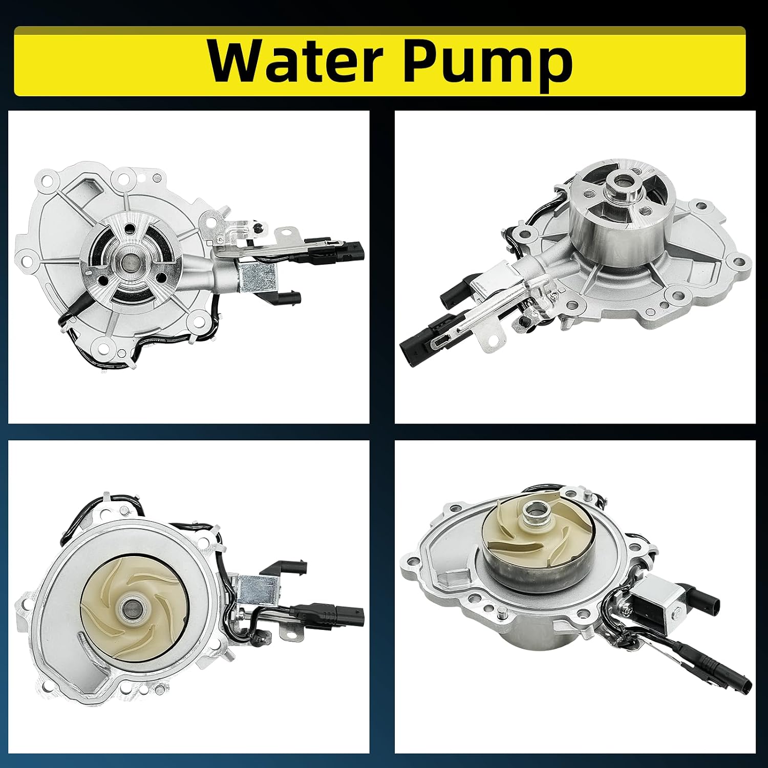 Water Pump 2.0 for Land Rover Range Rover Evoque Jaguar F-Pace Range Rover Velar Sport Discovery Sport Defender 90 110 2018-2019 - 2023 LR154597 LR123392 JDE38596 2.0L L4