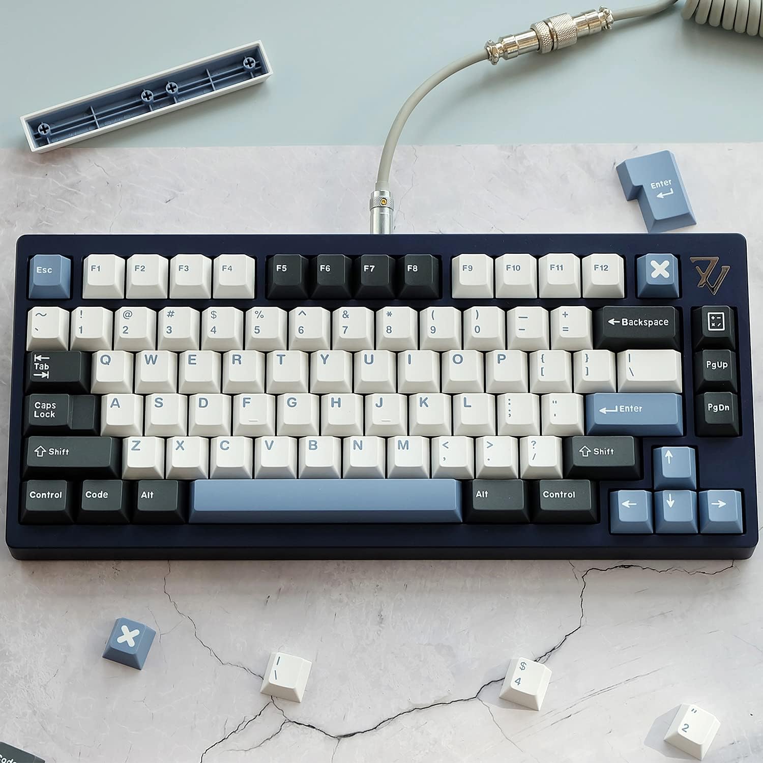 Amazon.com: Vanilla.Z Arctic Keycaps 171 Keys ABS Doubleshot Keycaps ...