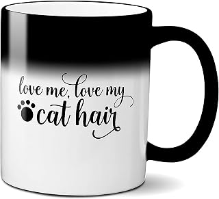 White Black Magic Cat Lover Coffee Mug 11 oz Pet Cat Lover Gift Ceramic Cup Tea Personalise