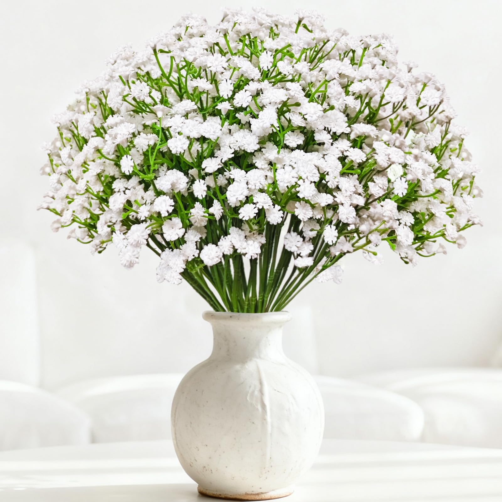 Cherica 20 Pcs Real Touch Babys Breath Artificial Flowers