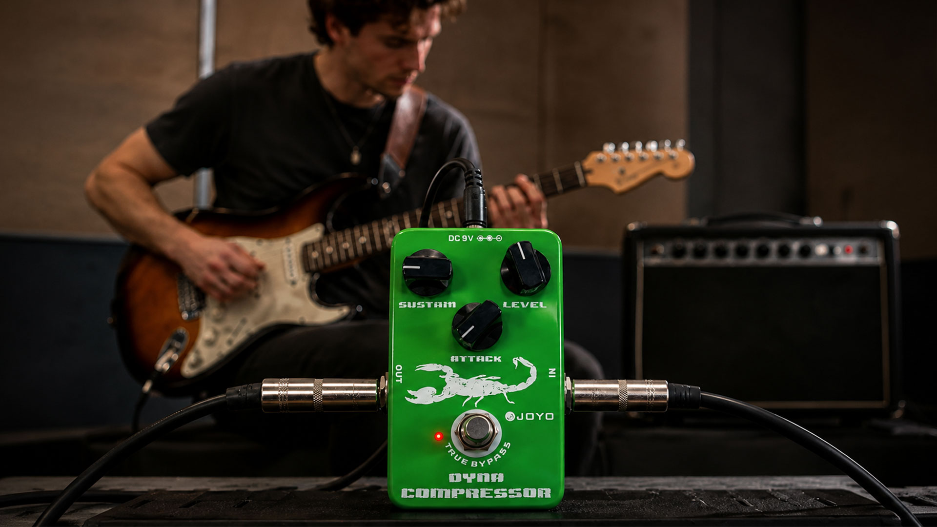 JOYO Dynamic Compressor Guitar Pedal, Transparent Tone with Low