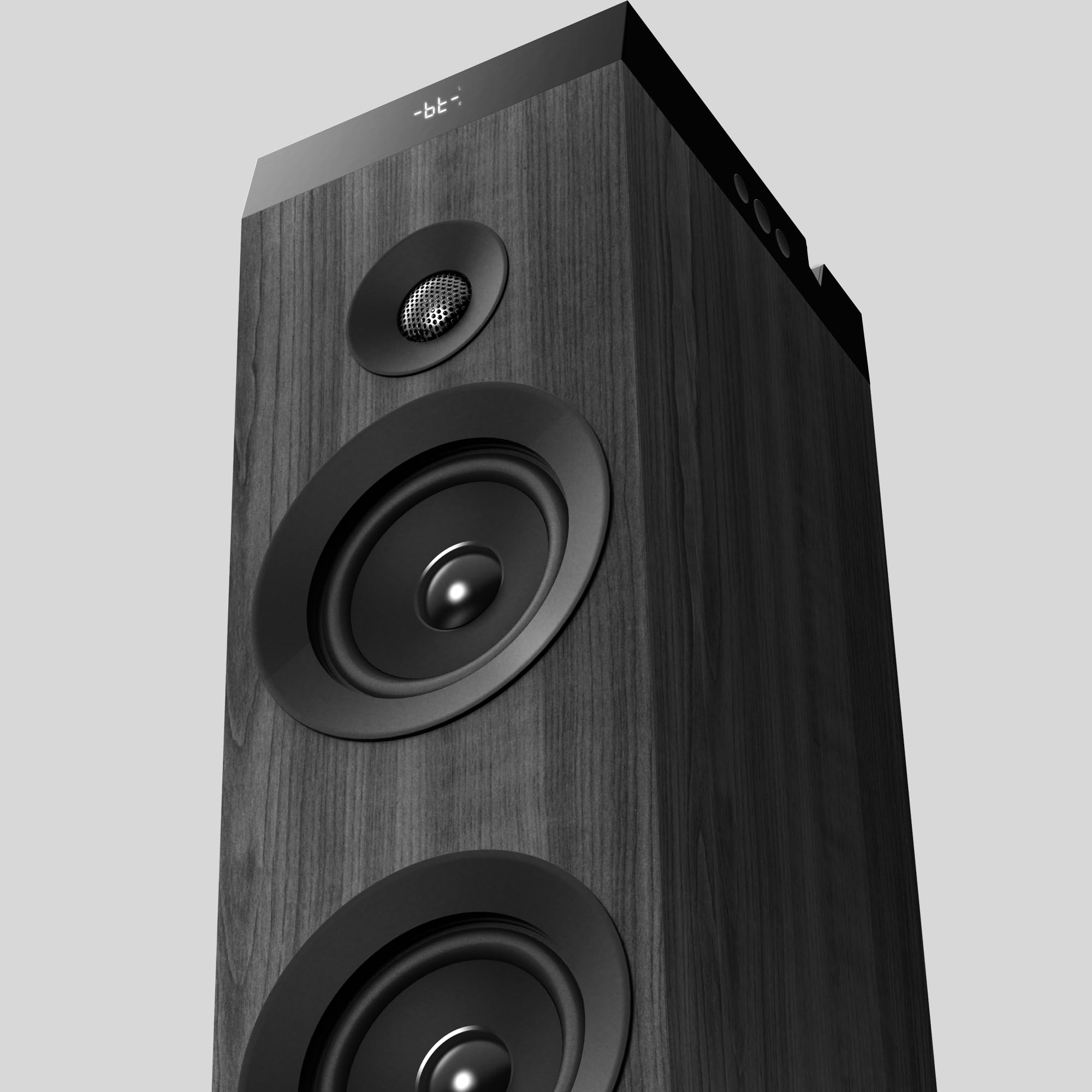 Energy Sistem Tower 7 100 W True Wireless Sound Tower z wyświetlaczem światła otoczenia, USB/MicroSD, Bluetooth, FM - czarna